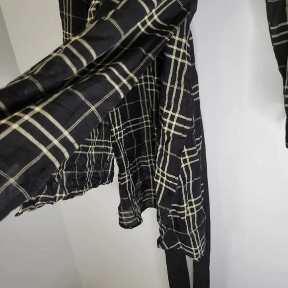 Zara trafaluc women's plaid long sleeve tunic top - Picture 6 of 16